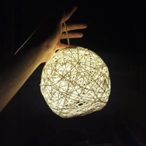 5ba1832dff926a3aaea1674ab06ea9df String Ball Lamp - Home Decor Product Designed For Lighting And Daily Interior Decoration Routine (Random Color))
