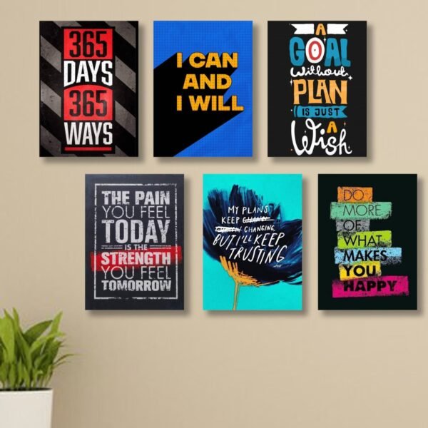 5c4c2e0e77c1f2674982385ed9422d61 6 Pc Wall Decor Cardboard Phototiles With Double Tape For Back Sticking