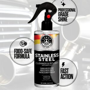 5d1536b76c5ac0529e4874be70f65b0d Stainless Steel Cleaner & Polish – Fingerprint Remover & Protective Shine Spray | THREE GUYS - German Engineered (250) ML