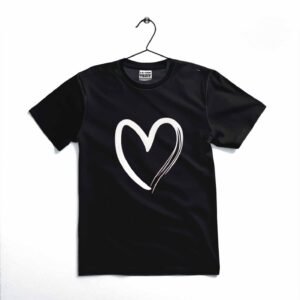 5e8b1916730f2eccd7e8cb985208f4eb Heart Printed Kids T-Shirt – Soft Cotton Casual Tee for Toddlers & Kids