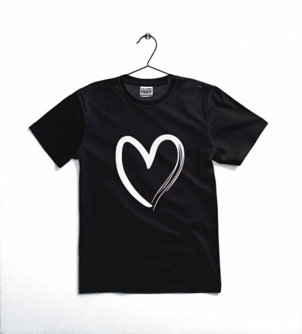 5e8b1916730f2eccd7e8cb985208f4eb Heart Printed Kids T-Shirt – Soft Cotton Casual Tee for Toddlers & Kids