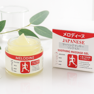 MELODINE Japanese Soothing Massage Gel – Muscle & Joint Pain Relief Cream For Shoulder, Neck, Back & Knee – Fast-Absorbing Herbal Formula
