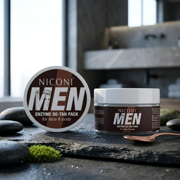 6085e4583c85ec60e732aa3bec87f825 Niconi Men Enzyme De Tan Pack - Skincare Product Designed For Skincare And Daily Care Routine -150ML