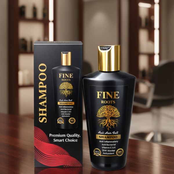 Fine Roots Anti Hair Fall Shampoo Providing Gentle Care Nourishing Formula Strengthening Quality Everyday Use
