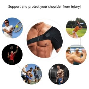 625afdf371373b0811290332f60ae9a0 Shoulder Support for Men and Women with Pressure Pad – Adjustable Posture Corrector Brace for Pain Relief, Muscle Strain & Injury Recovery