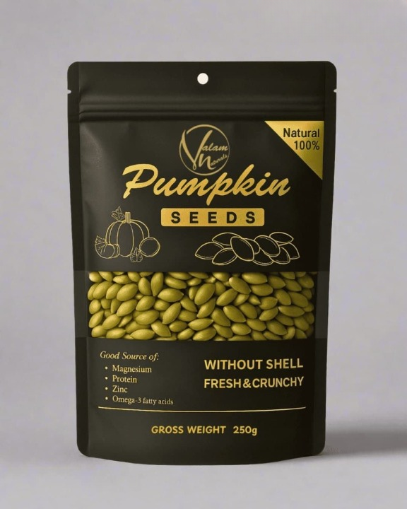 626a1e89f599ec74e18b2c8a0c540802 Premium 100% Natural Pumpkin Seeds Without Shell – Fresh, Crunchy, And Nutritious Snack | Rich In Protein, Magnesium, Zinc & Omega-3 Fatty Acids