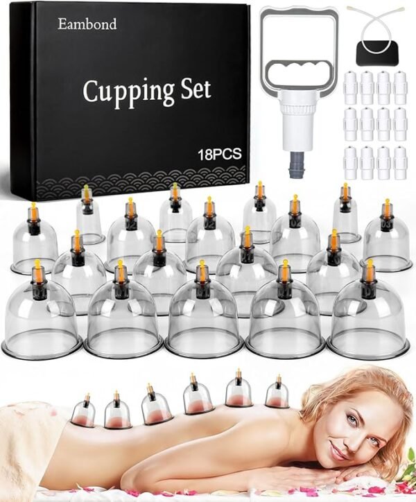 62d87e8eb74d6e85035500dc774ac6f2 10-Piece Hijama Cupping Therapy Set – Vacuum Suction Massage Cups with Pull-Out Pump | Pain Relief, Blood Circulation, Relaxation & Muscle Recovery Kit