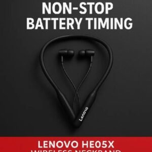 62fac3f453f5443b90ebf8e9e0779c93 Lenovo HE05X Wireless Bluetooth Neckband Earphones – Magnetic Sports Earbuds with HD Sound & Built-in Mic