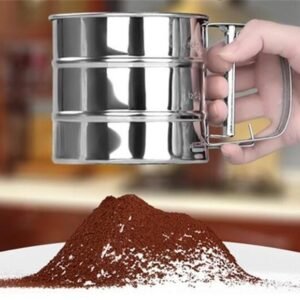 Stainless Steel Flour Sifter Cup Perfect for Sifting Flour Cocoa Powder