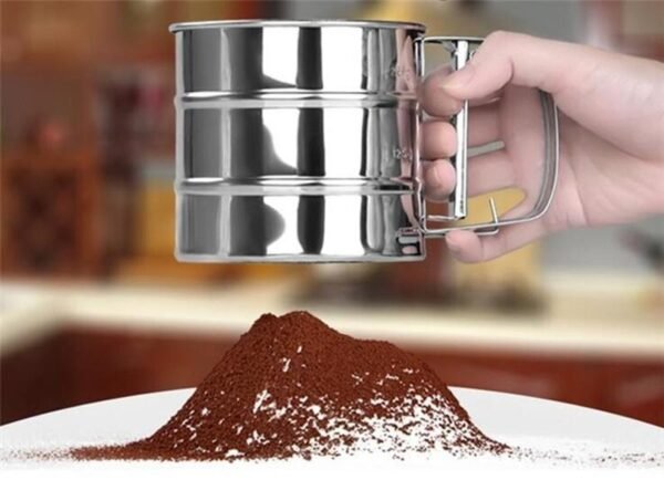 Stainless Steel Flour Sifter Cup Perfect for Sifting Flour Cocoa Powder