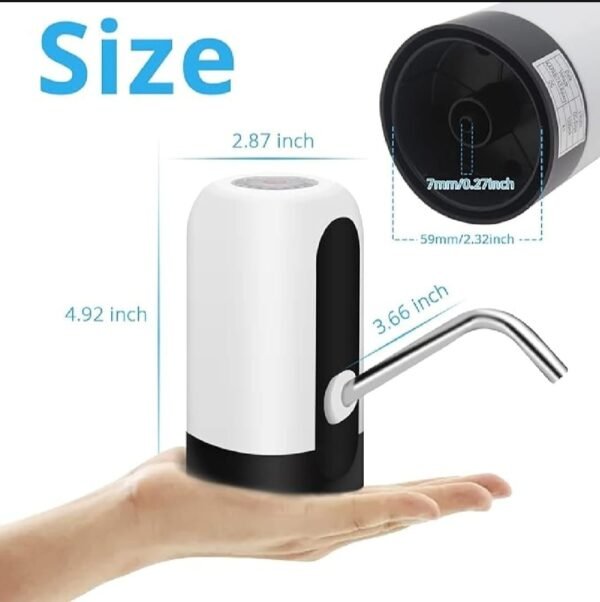 6375898da34240204901f5ecc3256a09 Automatic Electric Water Bottle Pump Dispenser – USB Rechargeable One-Touch Water Pump for Home, Office, Outdoor Use & Universal Gallon Bottles