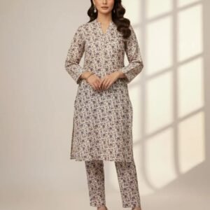 637bcd9d403c3f659d4ed55b2e732373 2-Pcs Katan Silk Unstitched Allover Printed Suit for Women – Premium Soft Fabric Shirt & Trouser Dress Material for Casual & Formal Wear