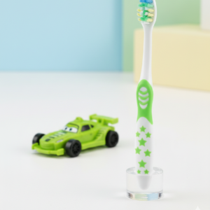 63ad846a37e31c737ba3d0cf53a7fdb4 DORCO Children’s Soft Toothbrush with Fun Toy & Protective Case – Gentle Care for Kids’ Teeth & Gums (Random Design)