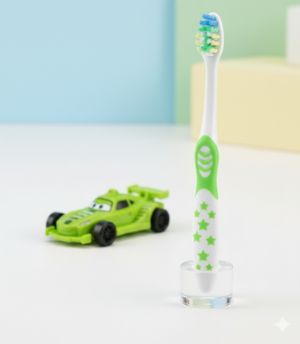 63ad846a37e31c737ba3d0cf53a7fdb4 DORCO Children’s Soft Toothbrush with Fun Toy & Protective Case – Gentle Care for Kids’ Teeth & Gums (Random Design)