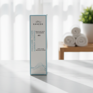 663f63b8ed9d44b626b567eb59fe06f7 Eracos AA3 Cleanser Toner Makeup Remover Gentle Formula Clears Impurities Removes Makeup Refreshes Skin Provides Smooth And Healthy Look - 200ml