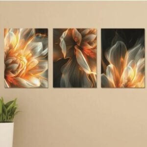 66cc49b3f446f118e11ca7e0c76d1dce Set Of 3 Sticky Wooden Canvas Frames For Wall Decore Aesthatic Art / Sticky Phototiles For Room Wall Decoration