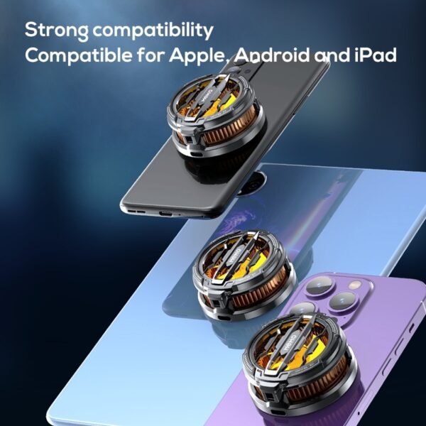 66efb04cfef5924dac1368cf50ecc3dd MEMO CX07 Pro Mobile Cooling Fan 25W Semiconductor Phone Cooler – Fast Cooling Gaming Radiator for Android & iPhone ~ Magnetic Support