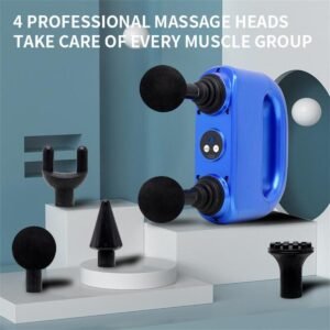 6780f739fe93acb7337728e2ead7aa08 Fitness Muscle Relaxation Massager 6-Gear Adjustment Double Head Fascia Gun Electric Massage Gun