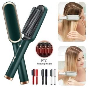 6a6051866247e656d801a92fdcf1f248 909 Hair Straightening Brush | Electric 2‑in‑1 Straightener & Curler | Heating Styling Comb | Quick 3‑Minute Styling