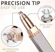 6aa6b936b9219c454b8e256322e8df65 Updated Design 2-in-1 Flawless Eyebrow Trimmer | USB Rechargeable 2in1 Flawless Trimmer With Wire & Cleaning Brush | Eyebrow & Upper Lips Trimmer For Women (Rechargeable)