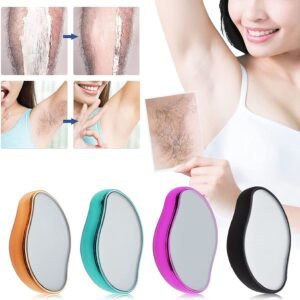 Crystal Hair Eraser - Magic Crystal Hair Remover, Painless Hair Removal With Epilator Mini Hair Remover For Men And Women Leg Arm Back Soft Smooth Silky Skin(Random Color)