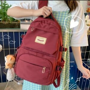 6b844e7d258370bdb934e0e5602d8f39 Korean Style School Bag | Large Capacity Nylon Backpack | Teenagers Girls Laptop Work School