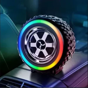 6df71a17208cfc865050635ca4bc1a5e RGB Tyre Shape Wireless Bluetooth Speaker With LED Light