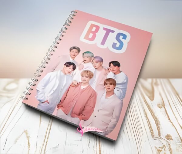 6e3dc43afa120833ad604633ea3e3fe4 BTS Spiral Notebook A4 Size (11 x 8 Inches) – 70 to 100 Pages, Front & Back Laminated Cover, Premium Writing Notebook for School, College & Office