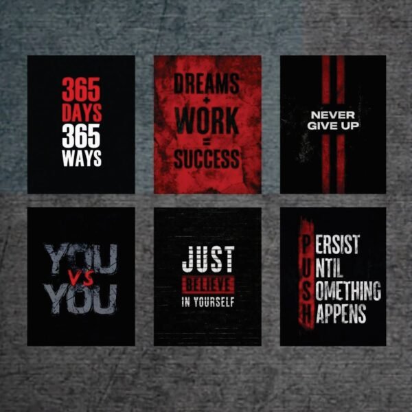 Set of 6 Premium Wall Art Photo Tiles – Modern Home Decor Sets 8x11