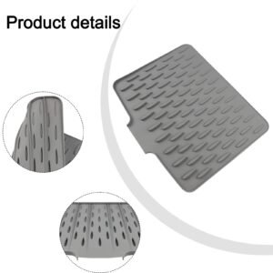 6ec04a066ab39e22123a1a8adaadcb8b Sink Mat Black Durable Non Slip Design Protects Sink Surface Prevents Scratches And Keeps Kitchen Clean Size 26x32cm
