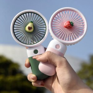 717a434b538ab5558611a800c1bf225d Mini Fan Multifunctional Cool Summer Fruit Cartoon Handheld Mini Fan (random color)
