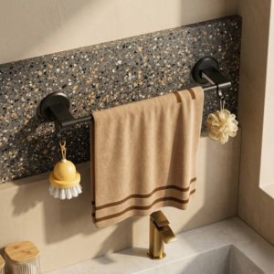 71adbace497bbc26970176754284dcbd Simple Multifunctional Towel Bar | No-Drill Wall Mounted Bathroom Organizer | Strong Load-Bearing 10kg | 50cm