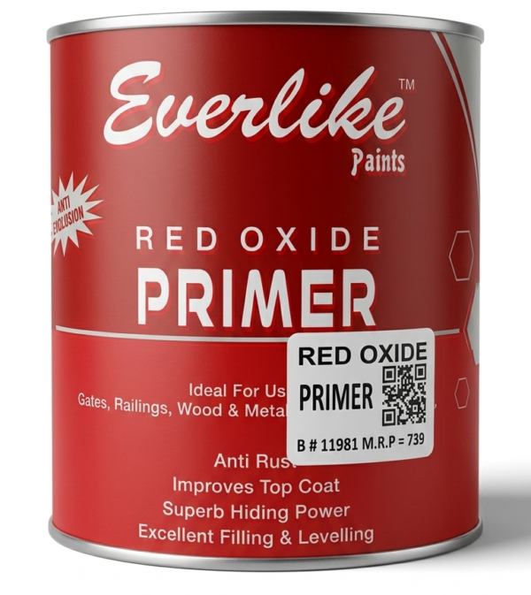 71b8f4891afb0d28a28e0f17272a6993 Everlike Red Oxide Primer 0.91 Liter – Anti Rust Metal & Wood Primer for Strong Base Coating