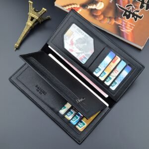 Modern Touch Long Wallet – Stylish Organizer with 14 Card Slots & Zipper Pocket
