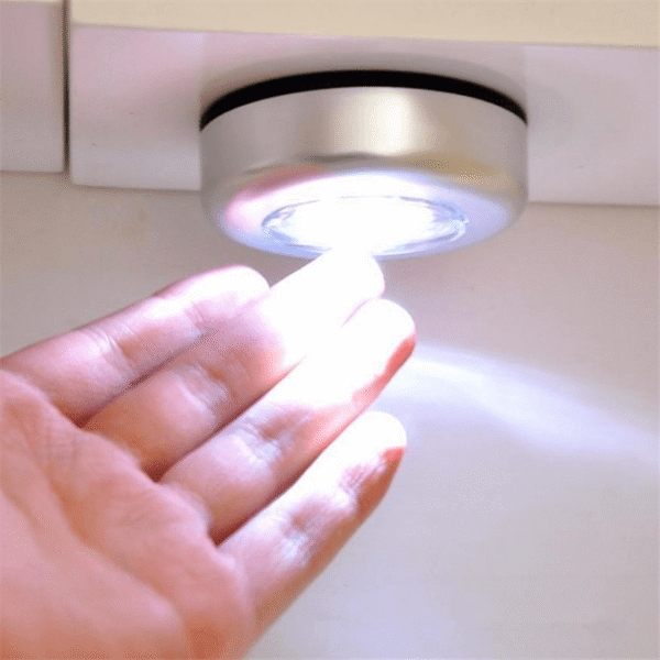 LED Tap Light Self Adhesive | Battery Power Cabinet Light | Tap Touch Night Lamp (1 Piece)