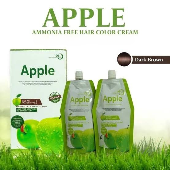 727270e2a77ecf6c20e0da7de1b98750 Apple Hair Color 200ml | Long-Lasting Shine And Smooth Finish | Nourishing Hair Dye For Natural, Vibrant, And Lustrous Color (Dark Brown)