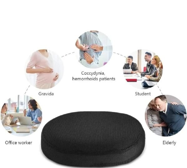 7322f8a09f0109d02dd5ecedb6230549 Orthopedic Memory Foam Donut Ring Seat Cushion – Coccyx & Tailbone Pain Relief Chair Cushion for Office Chair, Car Seat, Wheelchair, Pregnancy & Hemorrhoid Support
