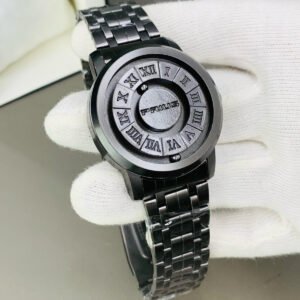 746eb3c7d0d7474707c1f0f8db8a9e16 Black Stainless Steel Magnetic Ball Watch Providing Modern Design Everyday Style Support - With Box