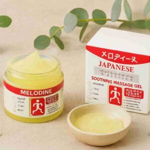 7474a9462ada545cd55190dfd25d2b55 MELODINE Japanese Soothing Massage Gel – Muscle & Joint Pain Relief Cream For Shoulder, Neck, Back & Knee – Fast-Absorbing Herbal Formula