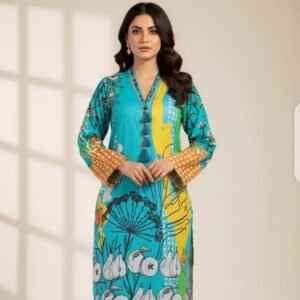 74a5a092bfa5a7d4bb2c28db62475bae 1 Piece Unstitched Digital Swiss Lawn Shirt For Girls & Women 2.5 Yard Shirt Cutting