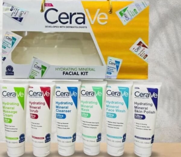 75cf277d6107687a1c4e135a3ac63720 CeraVe 6 In 1 Hydrating Mineral Facial Kit For Deep Cleansing, Brightening And Glowing Skin