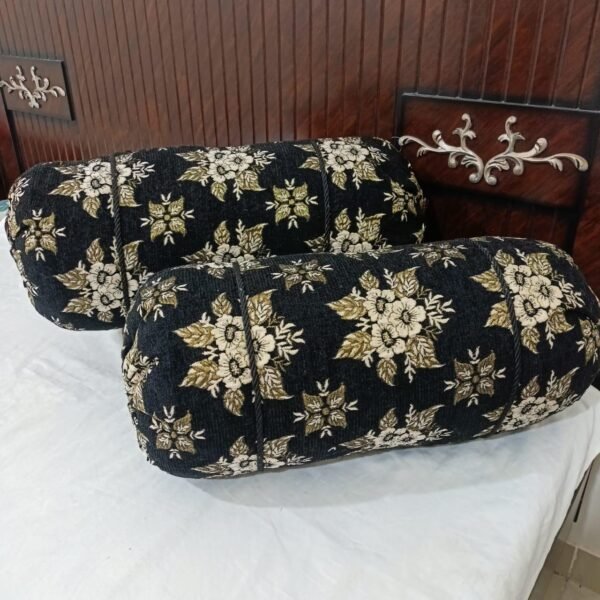 77c2eca1a9abe61167304eddda1168b4 Luxury 2 Piece Soft Velvet Jacquard Gol Pillow Cover Set 36 x 17 Easy Washable Floral Design