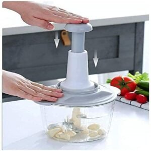 781e8526b2783072c9b5515c4295beb4 2L Multi-Function Hand-Push Chopper - Large Capacity Manual Food Processor For Efficient Chopping, Mixing, And Preparation In The Kitchen (Random Color)