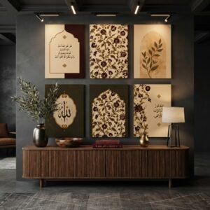 Set of 6 Premium Wall Art Photo Tiles – Modern Home Decor Sets 8x11