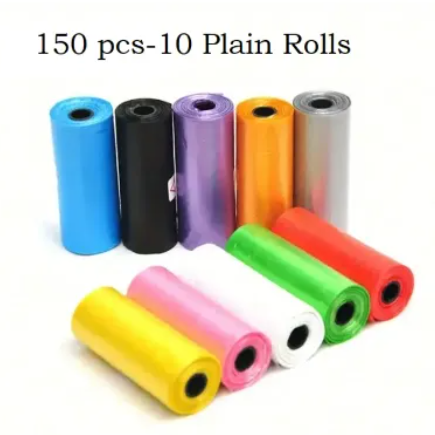 7b1752fb95460e08fb54198290f2eea7 10 Rolls of Baby Diaper Diaper Disposal Bag Rubbish Bags Pet Dog Poo Waste Bag Rolls Garbage Pets Wastage Bags