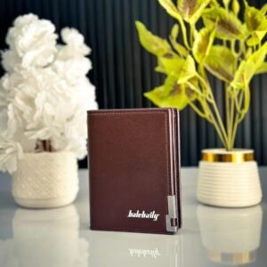 Baellerry Men's Zipper Wallet – Premium Leather Bifold Wallet with Card Holder & Coin Pocket
