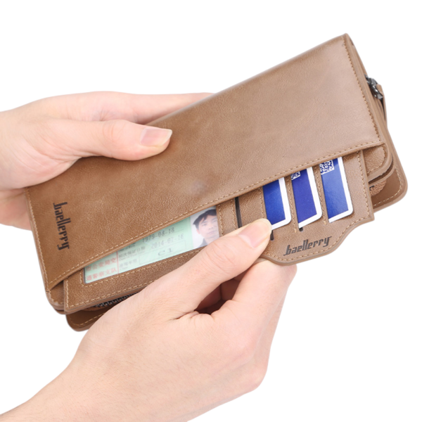 7d27ccfcfd2f06878e7ef18c883c5c32 Balebaily Long Wallet for Men & Women with Zipper Pocket 15 Card Slots and Photo Window