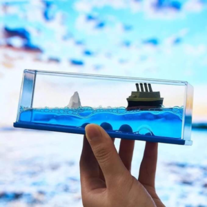 7de19156528b1b0d1886ca21b0a3356a Titanic Unsinkable Fluid Drift Bottle – Acrylic Cruise Ship Decor with Iceberg Scene | Relaxing Liquid Motion Display for Car Dashboard & Home