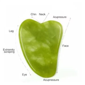 Natural Jade Facial Roller And Gua Sha Massage Set - Beauty Accessory Designed For Facial Massage And Daily Skincare Routine