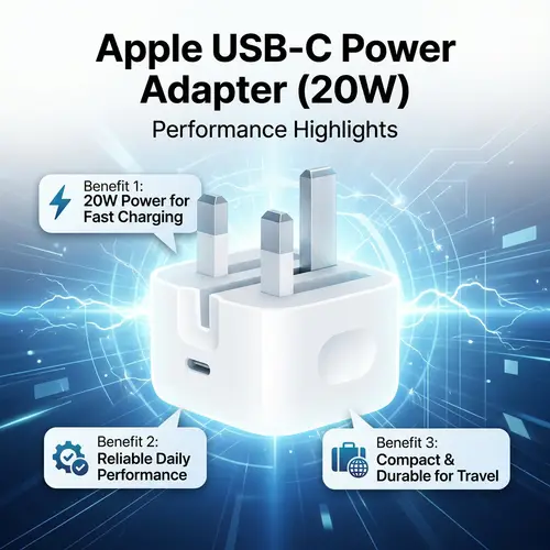 7e6f29ed9059532254b4400d201f0c87 20W C To C PD 3 PIN Power Adapter For iPhone Fast Charger Adapter for iPhone and Compatible USB-C Devices